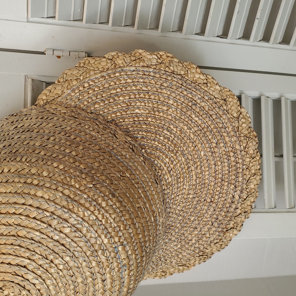 A H C HAT JOCKEY CAP LONG BILL 100% NATURAL STRAW LAP WEAVE - Picture 2 of 8